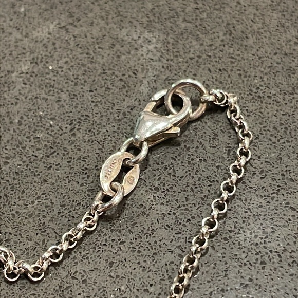 Blue and Purple Enamel Flower Puff Pendant Necklace - Picture 5 of 10